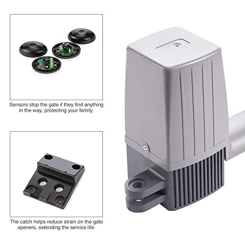 COZ Gate Openers with Remotes, Automatic Dual Arm Swing Gate Motors