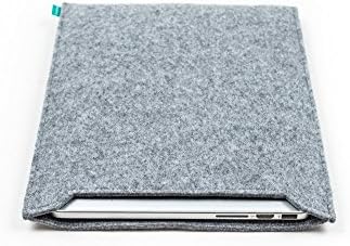 Handmade gray felt MacBook sleeve, MacBook Pro 13, MacBook Air, MacBook Pro 15, Microsoft Surface Book, Microsoft Surface Pro