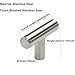 homdiy Brushed Nickel Cabinet Knobs 5 Pack - HD201SN T Bar Cabinet Pull Single Hole with 2in Overall Length Brushed Nickel Cabinet Hardware Knobs Kitchen Metal Drawer Knobs for Bathroom, Closet