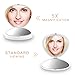 TRESUTOPIA LED Compact Mirror, Folding Travel Mirror, Magnifying Lighted Makeup Handy Mirror, Perfect for Purses, Double-Sided 1x/5x Magnification