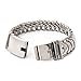 BlueFox Men's Bracelet Keel Titanium Steel High Polished Link Bracelet Pack 1,8.46''