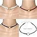 Tpocean Black Leather Double Layered Choker Necklace with Rhinestone Crystal Heart Pendant Gold Chain Velvet Lace Neck Collar Choker Necklace for Girls Women 20 PCS