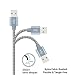 LOVRI 3Pack 6FT iPhone Nylon braided Lightning Cable USB Charging Cable Cord for iPhone 7/7plus/6s/6s plus/6plus/6/5s,iPad Mini, Air,iPad5,iPod,Compatible with iOS10.(gray)