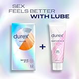 Durex Nude Ultra Thin Condoms 12 Pack, Wide Fit, Silicone Lube, Teat End view 10