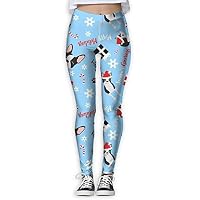 SDEYR79 Boston Terrier Christmas Women Power Flex Yoga Pants Workout Running Leggings