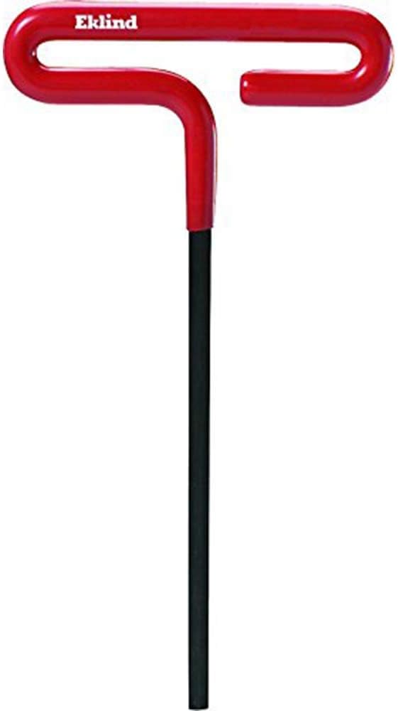 Cushion Grip Hex T-Key allen wrench - 8pc set Sae Inch Sizes 3/32-1/4 6In shaft (Update Version)