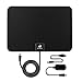HDTV Antenna Amplified TV Indoor - Digital Smart Ultra HD TV Antenna Signal Booster Detachable USB Power 75 Miles Range 16.5 FT High Performance Coaxial Cable Upgraded Version Better Reception Black