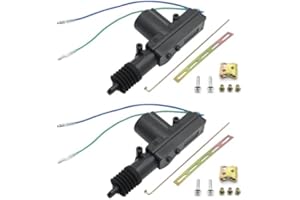 MDEOOSKY 2 Sets of 2 Wire 12V Universal Heavy Duty Electric Door Lock Actuators, Car Plastic Universal Heavy Duty Power Door 