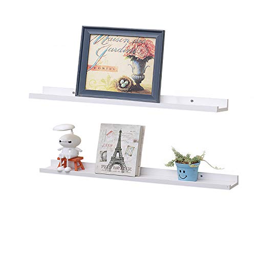 image for love furniture Set of 2 Picture Ledge Floating Frame Shelves Wall Shel