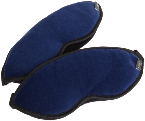 Lewis N. Clark Comfort Eye Mask With Adjustable Straps Blocks Out All Light, Blue