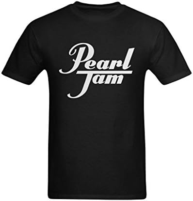 Welvga Men's Pearl Jam' Letters Fashionable T Shirt Small