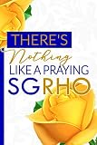 There's Nothing Like a Praying SGRHO: The Pretty Poodle Prayer Journal | 6x9in Blue and Gold Blank, by Invictus Journals