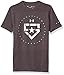 Under Armour Boy's Boys' Heater T-Shirt,Charcoal Medium Heat (019)/Metallic Silver, Youth X-Large