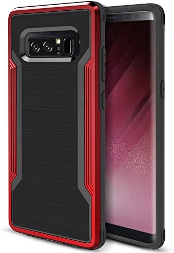 Galaxy Note 8 Case, Hybrid Armor Dual Layer Shockproof Full Protective Anti-Scratch Resistant Heavy Duty Rugged Phone Case for Samsung Galaxy Note 8 Case for Men / Women - Red