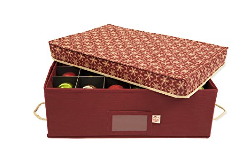 Santas Bags Decorated Two Tray Ornament Storage Box - Thumbnail 4