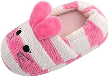 Toddler Girls Slippers Cartoon Animal Crochet Shoes