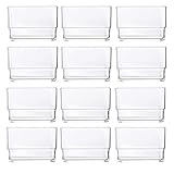 STORi Clear Plastic Drawer Organizers 3" x 3" x 2" l Set of 12
