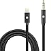 Car Audio Cable,TOMOCO Lightning to 3.5 mm headphone jack adapter,Lightning Port Car Audio Cable For iphone X iphone 8 iphone 7 plus