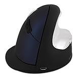 Ev Human Ergonomic Vertical Wireless Mouse High Speed Laser Transmission with 4 level (500,1000,1800,2500DPI)
