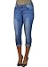 Alfa Global Junior's Low Rise Skinny Denim Capri Pants