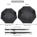 G4Free 68 Inch Automatic Open Golf Umbrella Sun Protection Windproof Oversize Large Waterproof Stick Umbrellas(Black)