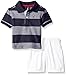 Nautica Boys Stripe Polo with Pull on Short Set