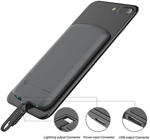 Portable External Battery Ultra Slim Power Bank - 4000mah Power Bank Lightning Input/Output, Portable Phone Charger for iPhone X,iPhone 8 8 PLUS 7 7 Plus 6s 6 Plus SE (Black)