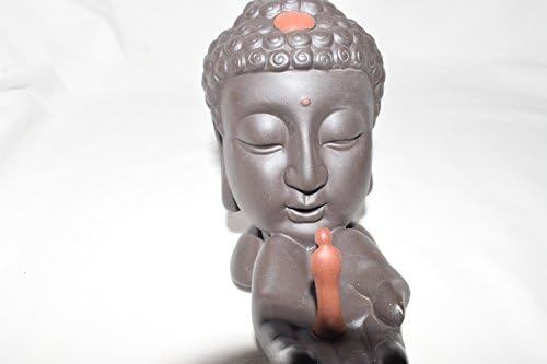 Buddha Incense Ceramic Holder + 10Pcs Incense Cones