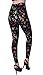 VIV Collection Plus Size Printed Brushed Leggings (Flower Dusk)