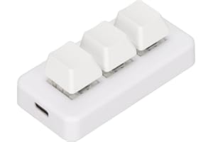 Tgoon Mini 3 Key Programmable Keyboard, RGB Backlit Mechanical Macropad with USB C Interface, Hot Swap Keypad, Cut Copy Paste