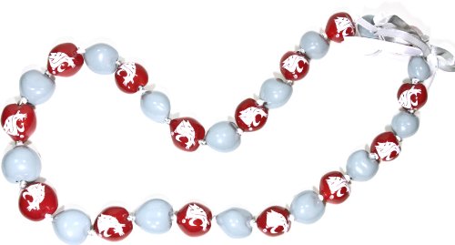 NCAA Washington State Cougars Go Nuts Kukui Nut Lei Necklace
