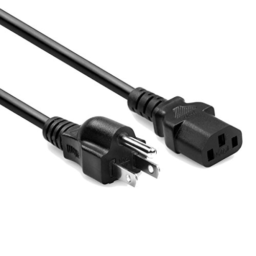 3 Pack - 6ft High Performance Premium Power Supply Cable NEMA5-15P to IEC C13 - Universal Connection Supports Home & Office Computers, Gaming Computers, Servers, Monitors, Scanners and Printers