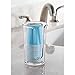 iDesign Paper & Plastic Disposable Cup Dispenser for Bathroom Countertops, The Clarity Collection – 3” x 3” x 5”, Clear