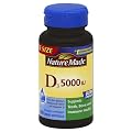 Nature Made Vitamin D 5000 IU Softgels, 180 Count