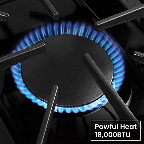 Thor Kitchen 30'' Gas Cooktop with 4 Sealed Burners in Stainless Steel, Flat Cast-iron Grates, Cast-Iron Reversible Griddle, HRT3004U - Thumbnail 2