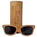 Bammy Bamboo Sunglasses (Dark Bamboo, Black)
