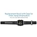 SHANGPULE Versa Bands, Silicone Versa Rugged Wristband with Protective Case Frame, Anti-Impact Replacement Bands Quick Release Watch Bands Strap for Versa (Black)