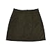 Meyeeka Women's Vintage Lace Up High Waist Bodycon Faux Suede Mini Skirt Green S
