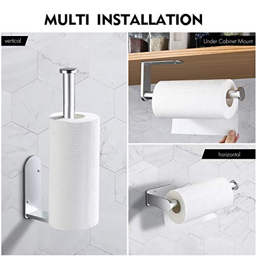 KES Paper Towel Holder Wall Mount or Under Adhesive Paper
