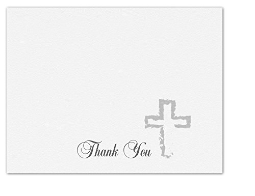 Simple White Religous Thank You Note Cards with Envelopes - Greeting Cards Blank on the Inside - 5.5"x4.25" (24 Pack) - Thumbnail 2