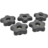 Big Horn 19709B-5PK 5 Star Thru Knob 3/8 x 16 (5/PK)