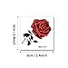 Temporary Tattoos for Girls, 20pcs Stickers Tattoos Flower Tattoos Fake Tattoos Rose, Animals, Flowers and Butterfly, Easy to Apply and Long Lasting for Women Men Girls and Boys