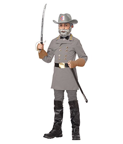 General Robert E Lee Boys Confederate Soldier Costume (Medium)