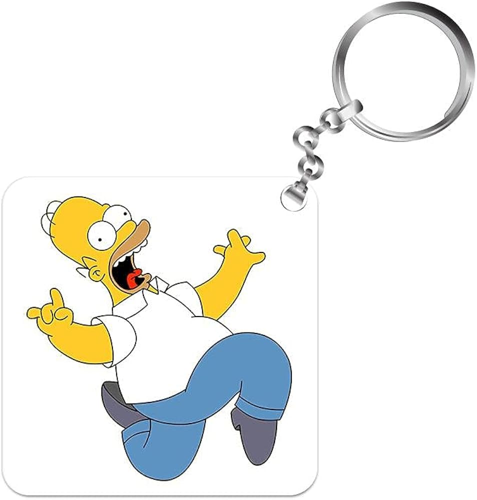The Simpsons Keychain Homer Simpson Amazon.in Clothing & Accessories