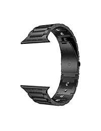 LDFAS Compatible Apple Watch Series 3 Band, 1.654 in magnético terapia de acero inoxidable enlace pulseras de repuesto Apple Watch Series 3 2 1