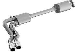 MBRP S5262AL 3 Inch Catback Exhaust Muffler Dual Pre-Axle Exit with Stainless Steel Tips Fits Ford F-150 2015-2020, Aluminize