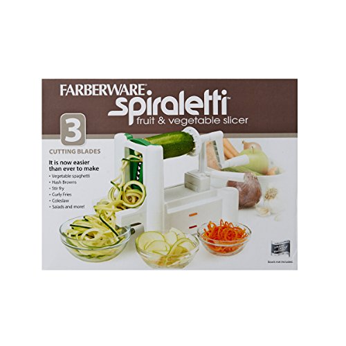 Farberware 5163767  Spiraletti Spiral Vegetable Slicer with Three Colored Blades