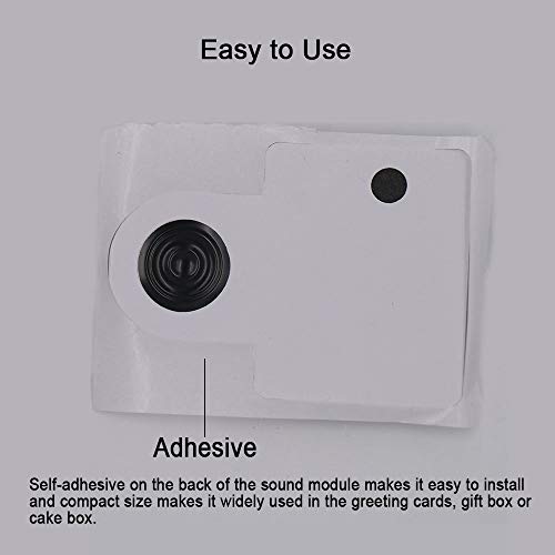Button Activated Voice Recorder Sound Chip Module with MIC Recordable Button Cell Battery Powered for DIY Birthday Christmas Greeting Card Musical Audio Cards Gift Box (Button Control) - Thumbnail 2