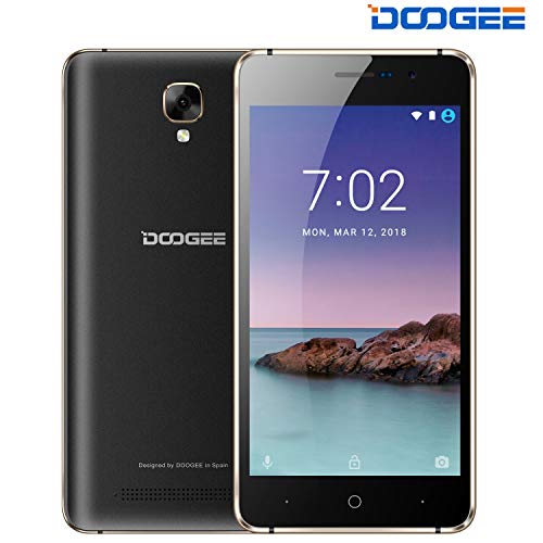 Unlocked Cell Phones, DOOGEE X10S Dual Sim 3G Unlocked Smartphones with 5.0" IPS Display - Android 8.1-1GB RAM - 8GB ROM - 2MP+5MP Dual Camera - 3360mAh Battery - Unlocked Phones Black