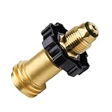 GasSaf Universal Propane Tank Adapter Disposable Bottle Fitting POL Converts to QCC1/Type1 Wrench to Hand Tighten